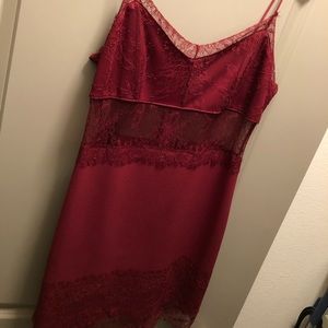 TopShop Red Lace Dress